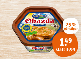 Alpenhain Obazda oder Camembert-Creme