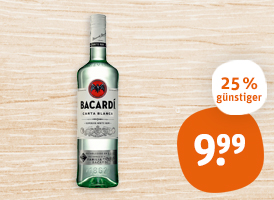 Bacardi Rum oder Bacardi Oakheart