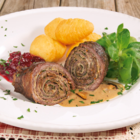 Rouladen mit Steinpilzsauce