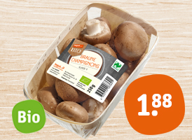 Naturland tegut… Bio-Champignons, braun