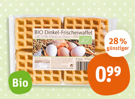 Aldente Bio-Dinkelfrischeiwaffel