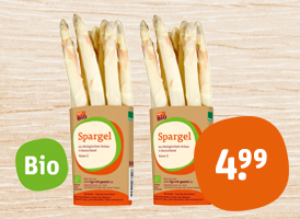 tegut… Bioland Bio-Spargel, weiß