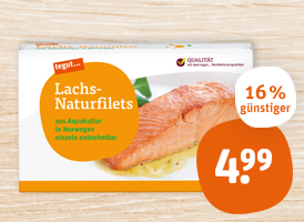 tegut... Lachs-Naturfilets