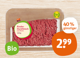 tegut... Bio-Rinderhackfleisch