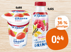 Bauer Joghurt oder Joghurt Drink