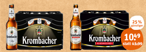 Krombacher Pils1 oder Alkoholfrei