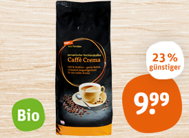 tegut... vom Feinsten Bio-Caffè Crema oder Bio-Espresso