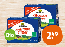 Bioland Alnatura Bio-Süßrahmbutter 8