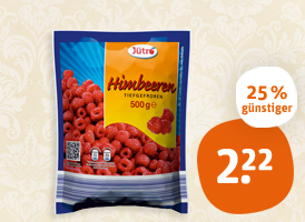  Jütro Himbeeren, Erdbeeren oder Bio-Himbeeren