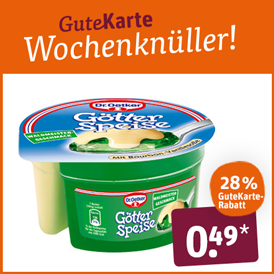 Dr. Oetker Momente Mousse oder Götterspeise mit Bourbon-Vanillesoße