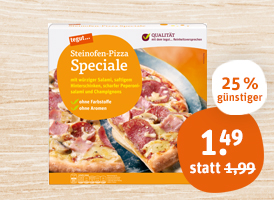 tegut... Steinofen-Pizza oder Flammkuchen