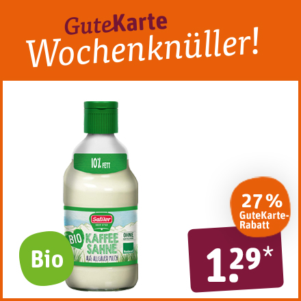 Saliter Bio-Kaffeesahne