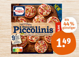 Original Wagner Steinofen-Pizza oder Piccolinis