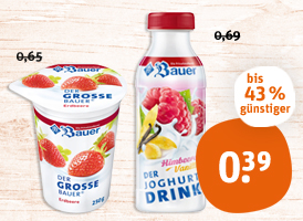 Bauer, Der große Fruchtjoghurt oder Joghurt Drink