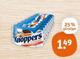 Knoppers oder Knoppers Nussriegel