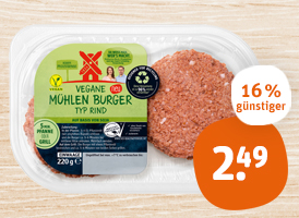 Rügenwalder Mühle vegane Mühlen Burger oder Griller 