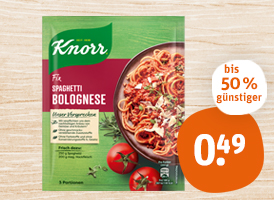 Knorr Fix oder Knorr natürlich lecker