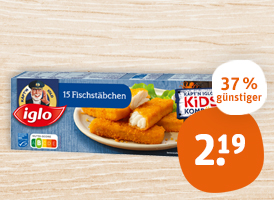 iglo Fisch-, Backfisch- oder Lachs-Stäbchen 