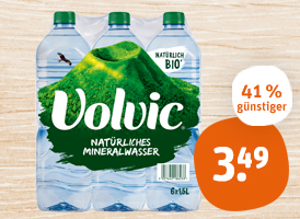 Volvic natürliches Mineralwasser