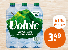 Volvic natürliches Mineralwasser