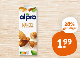 Alpro Mandel-, Kokosnuss- oder Haselnuss-Drink