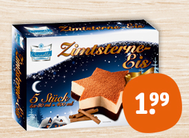 Cristallo Zimtsterne- oder Tannenbaum-Eis