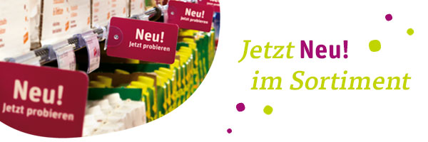 Banner: Neu im Sortiment