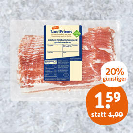 tegut... LandPrimus milder Frühstücksspeck