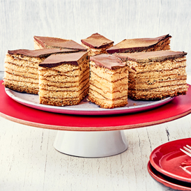 Baumkuchen mit Haselnusslikör