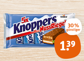 Knoppers oder Knoppers Nussriegel