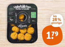 Vegafit Haferbällchen oder Knusperschnitzel