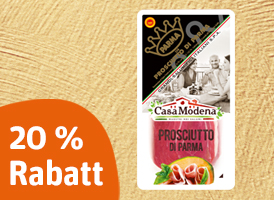 20 % Rabatt auf Casa Modena italienische Wurstspezialitäten