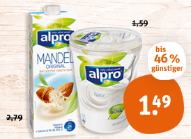 Alpro H-Drink oder Joghurt