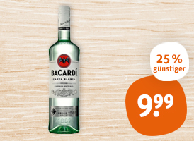 Bacardi Rum oder Bacardi Oakheart