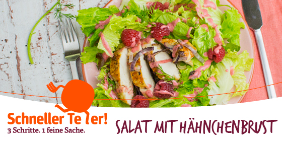 Salat mit Hähnchenbrust