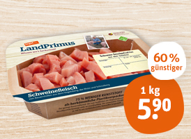 tegut... LandPrimus Schweinegeschnetzeltes