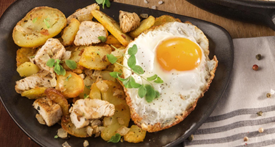 Tiroler Geröstl mit Spiegelei