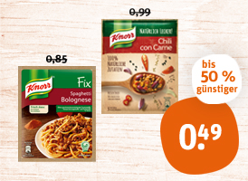 Knorr Fix oder Knorr natürlich lecker