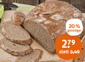 Naturland herzberger bäckerei Bio-Bauernbrot ohne Kümmel 38