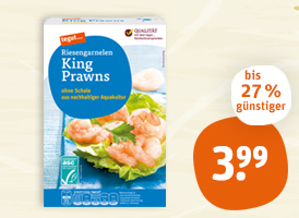 tegut... Riesengarnelen King Prawns oder Eismeergarnelen