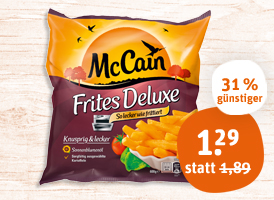 Mc Cain 1 2 3 Frites Original oder Frites Deluxe