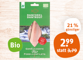 Danforel Bio-Forellenfilets geräuchert