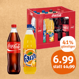 Coca-Cola, Fanta, Sprite oder Mezzo-Mix