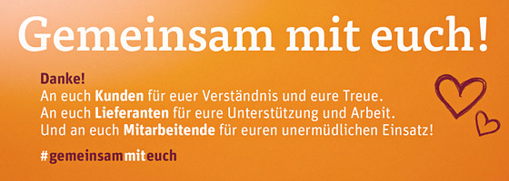 Gemeinsam mit euch!