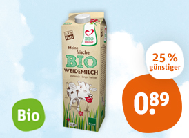 Bioland Herzgut Bio-Weidemilch