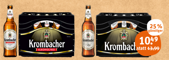 Krombacher Pils 1 oder Alkoholfrei