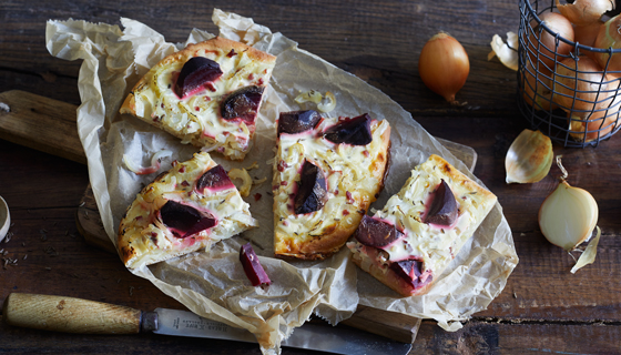 Hessischer Zwiebel-Speckkuchen