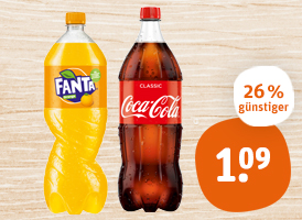 Coca-Cola, Fanta, Sprite oder Mezzo Mix