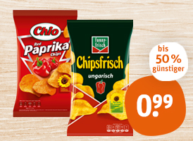 Chio Chips, funny-frisch Chipsfrisch oder Flippies