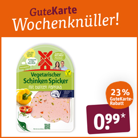 Rügenwalder Mühle vegetarischer oder veganer Schinken Spicker